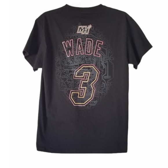 Majestic NBA Dwayne Wade Miami Heat T-Shirt - Picture 3 of 6